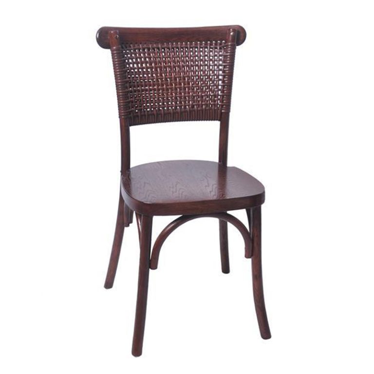 Solid wood wicker chair