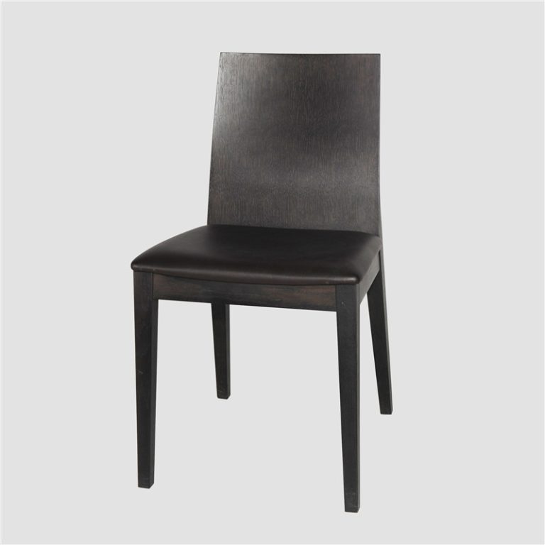 Western restaurant gray wooden chairs