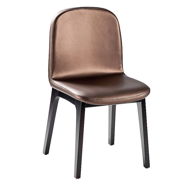 Grey solid wood chair