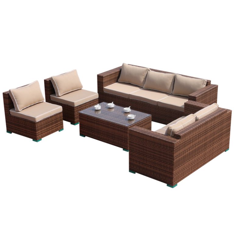 Rattan outdoor courtyard garden sofa