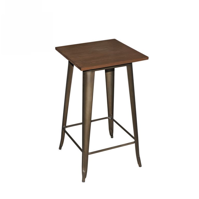Cafe metal dining table
